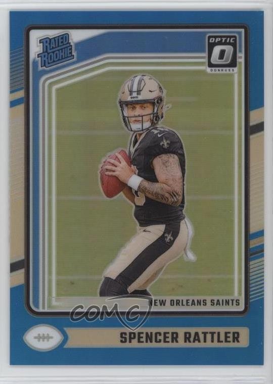 2024 Panini Donruss Optic Rated Rookie Aqua Prizm /299 Spencer Rattler #289 10q3