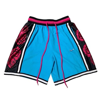 New Nike Mens Sizes Basketball Shorts CV1897-434 Light Blue Fury Black Floral
