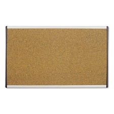 Bulletin Board, 30" x 18", Corkboard, Cubicle, Arc, Aluminum Frame ARCB3018 