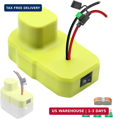 #ad #ad Battery Adapter Compatible with Ryobi 18v Battery with Fuse amp; Switch 12AWG Wire $24.84