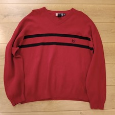 Ralph Lauren Chaps Knit L Used Embroidered Logo Sweater Japan