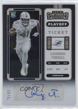 2022 Panini Contenders Rookie Playoff Ticket 70/99 Channing Tindall Auto 1g8n