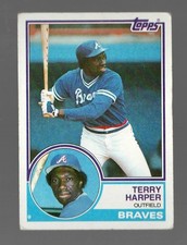 1983 Topps Terry Harper Atlanta Braves #339 Excellent