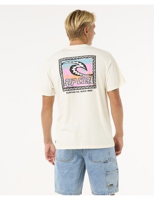 Rip Curl Raw Energy Trad Kurzarm T-Shirt Bone Herren