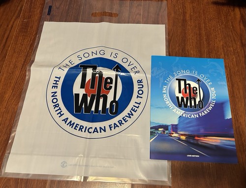 OFFICIAL THE WHO SONG OVER NORTH AMERICAN FAREWELL TOUR BOOK PROGRAM 2025 +BAG - Picture 13 of 13