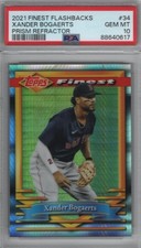 Xander Bogaerts 2021 Finest Flashbacks Prism Refractor # 34 PSA 10 Pop 1