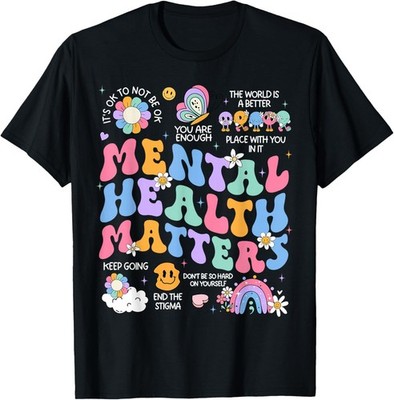 Mental Health Matters Human Brain Awareness Unisex T-Shirt