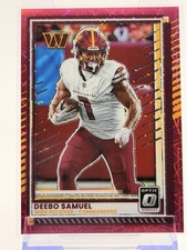 2025 Panini Donruss Optic Prizm Deebo Samuel #30 /99 Pink Velocity Commanders