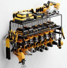 3Layer 7Drills Power Tool Organizer Holder Chest Rack Utility Wall Mount Station