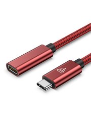 Faracent USB C Extension Cable 20Gbps/240W/3.3Ft , 3.2 Type 3.3ft 1, Red