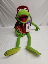 Vintage Macys Official Kermit the Frog-Tographer Plush w/ Camera 26" New 2002