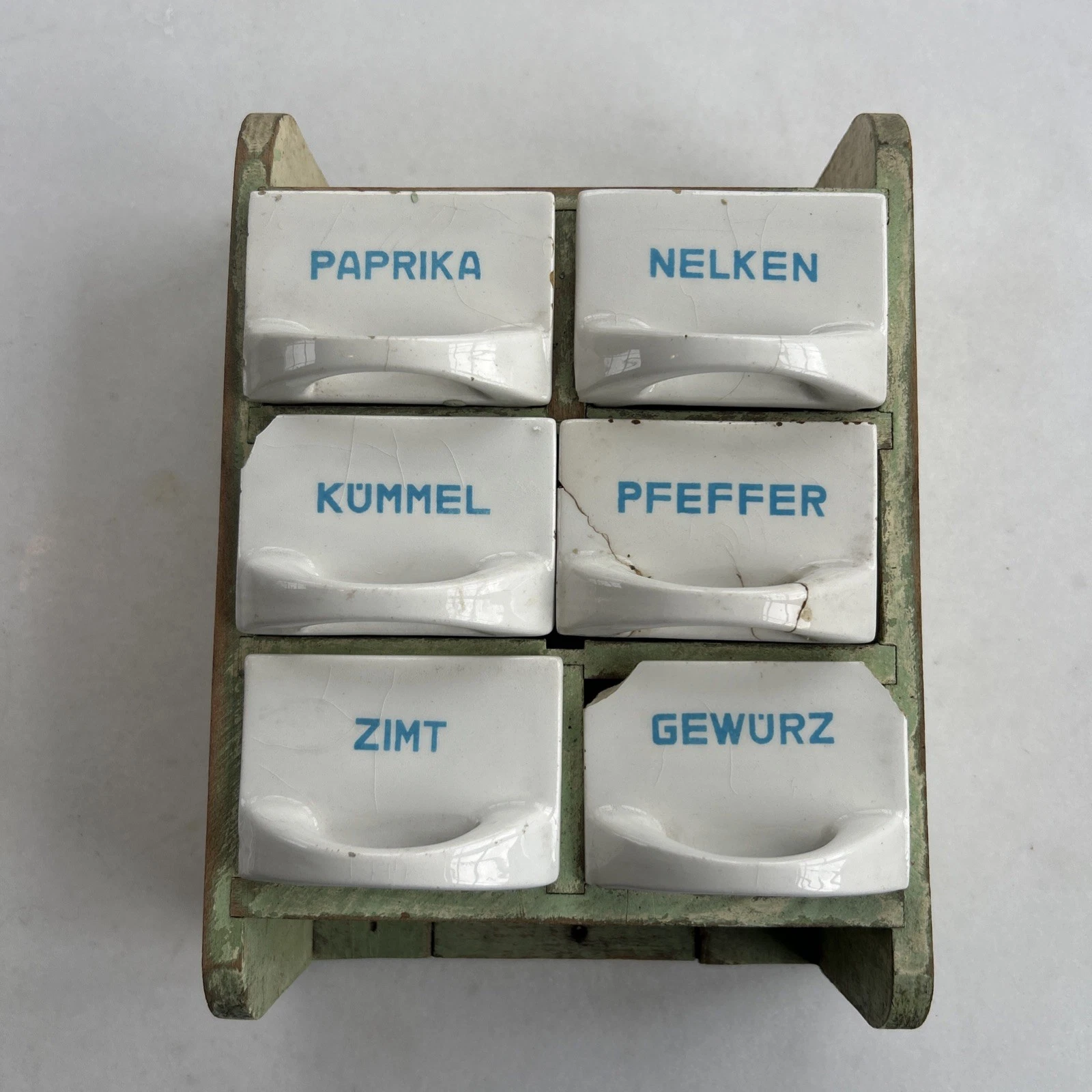Rare Vintage Austrian Spice Drawer Cabinet