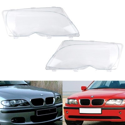 Für BMW 3er E46 Facelift 2002-2005 Paar-Scheinwerferglas Streuscheibe Klar Set