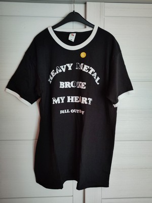 Fall Out Boy Heavy Metal Broke My Heart T-Shirt Größe L Pop Punk Musik Shirt