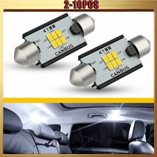Auxito 3030 Led Interior Map White 578 Led Bulb 41mm White Bulb 6-smd 2-10x Auxito 3030 Led Interior Map White 578 Led Bulb 41mm White Bulb 6-smd 2-10x