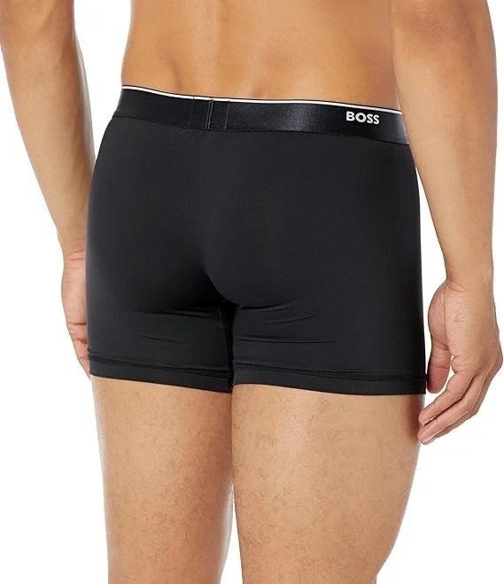 NUEVO BOSS Paquete de 3 Calzoncillos Boxer EVOLUTION Para Hombre - NEGRO - Talla S/100% AUTÉNTICOS Foto 3 de 3
