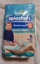 Pampers Splashers Disposable Swim Pants Size M 20-33lbs 2 PACK 22 Diapers Total