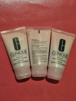 3x Clinique Rinse Off Foaming Cleanser ~ 1.7 oz/50ml each~normal skin~new