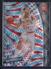 2020-21 Panini Revolution #65 Trae Young Cosmic #70/100 Atlanta Hawks SN Card