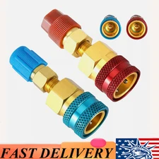 R1234YF To R134A  Adapter Kit Quick Couplers Hi/Lo Side Conversion For Car A/C