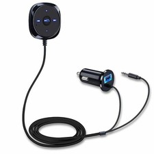 Car Wireless Handsfree Bluetooth FM Transmitter MP3 Player 2 USB Charger Adapter