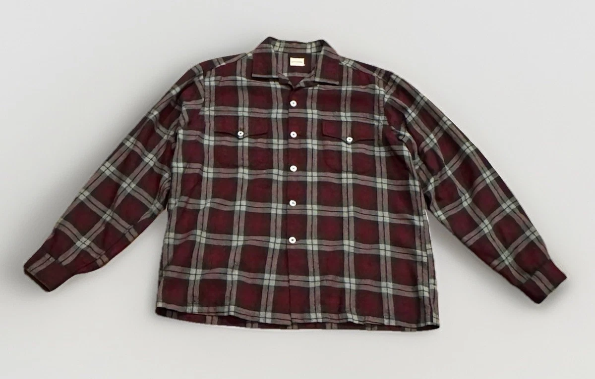 ビンテージ1950’sTOWNCRAFT長袖プレイドチェックシャツXLサイズUS Flannel 1950s Vintage Clothing for Men for sale | eBay