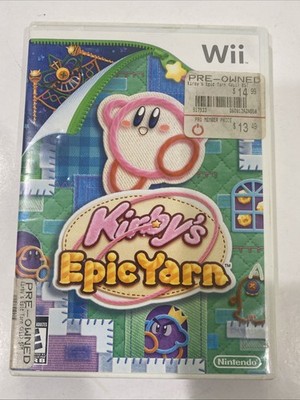 Kirby's Epic Yarn Nintendo Wii - Case & Manual Only - NO GAME