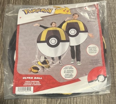 Pokemon Ultra Ball Costume Fancy Dress Up Halloween Cosplay Kit Brand New