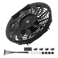 12 Inch Radiator Cooling Fan Mount Kit For Universal Vehicle 240w 10 Blades
