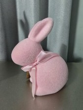 New Easter 2025 Flocked Pink Bunny indoor Decor, 9', home decoration