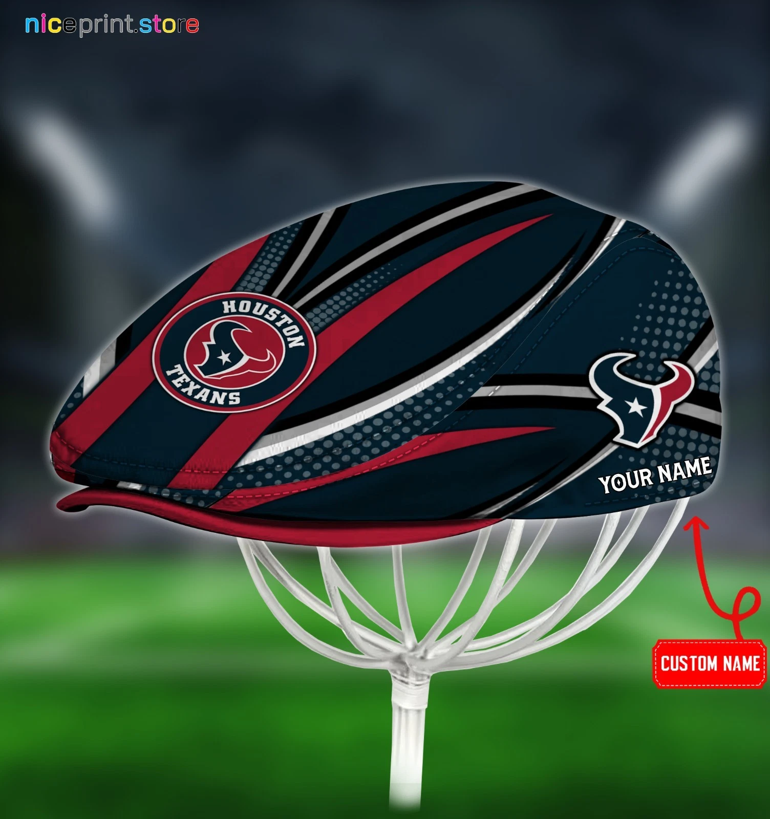 Houston Team Texans Jeff Cap football Jeff Cap Driving Cap Golf Cap For Men