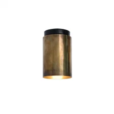 Mid Century Brass Wall Sconce Cylender Down Flush Mount Wall Christmas Gift