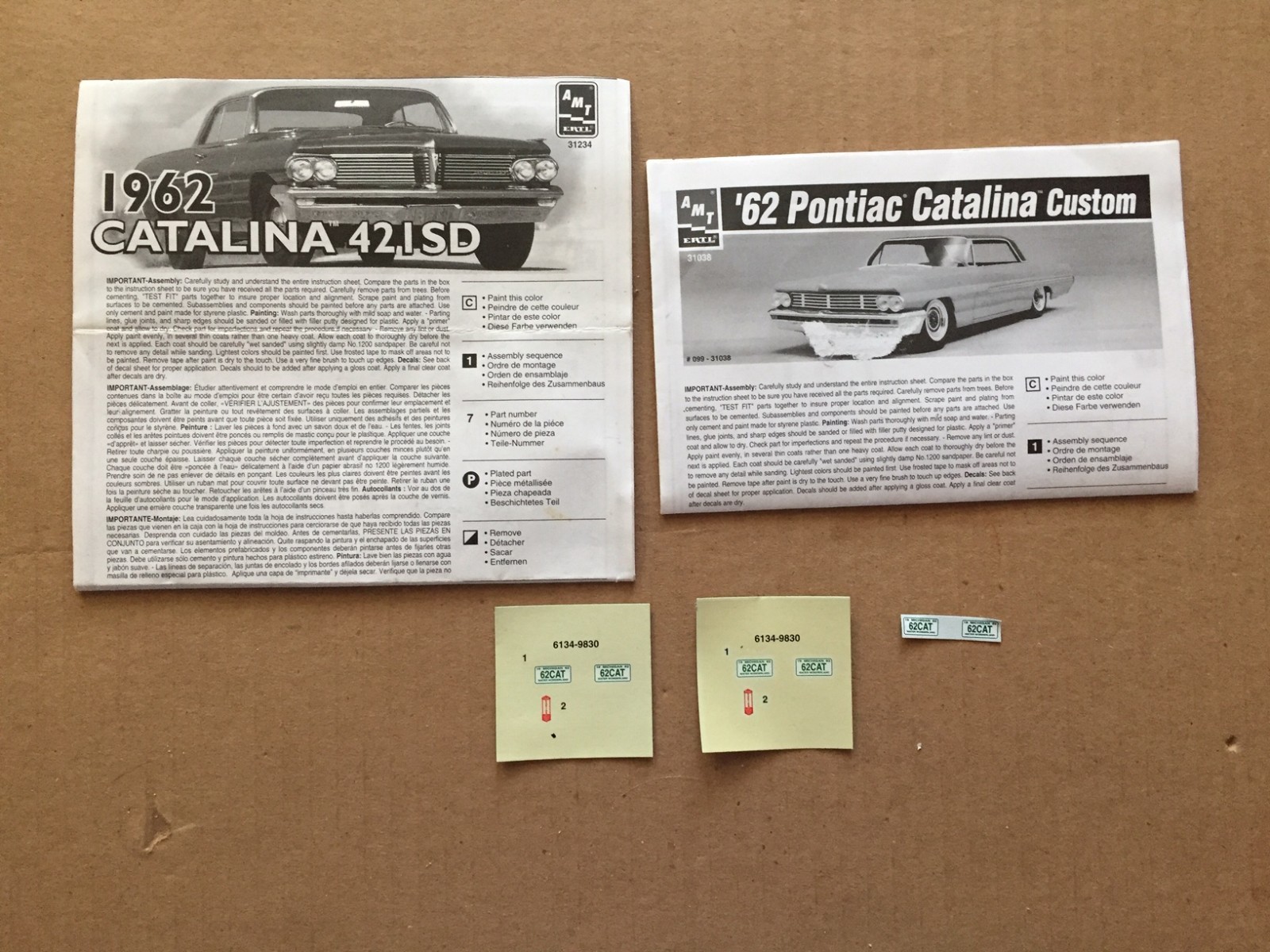 Junkyard Lot 1962 Pontiac Catalina Model Car 1:25 scale Parts Or Restore