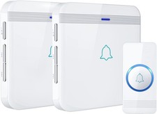 Wireless Doorbell, D-3W Waterproof Door Chime Kit Operating at over 1300 Feet