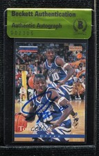 BAS 1996 Score Board Basketball Rookies Tony Delk #90 Authentic Auto ur8