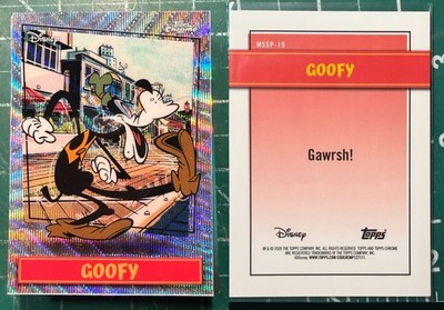 2026 Topps Chrome Neon Disney MSSP-19 Goofy SSP RARE Refractor | eBay
