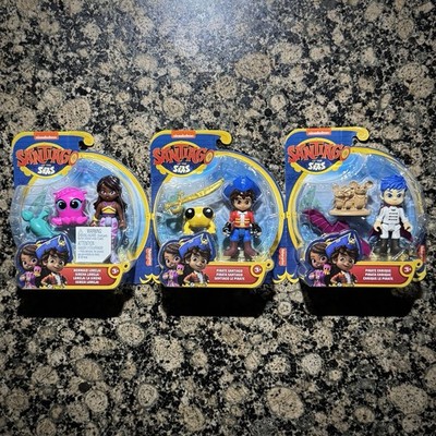 Lot of 3 Fisher Price Nickelodeon Santiago of the Seas Pirate Tomas Figure Toys