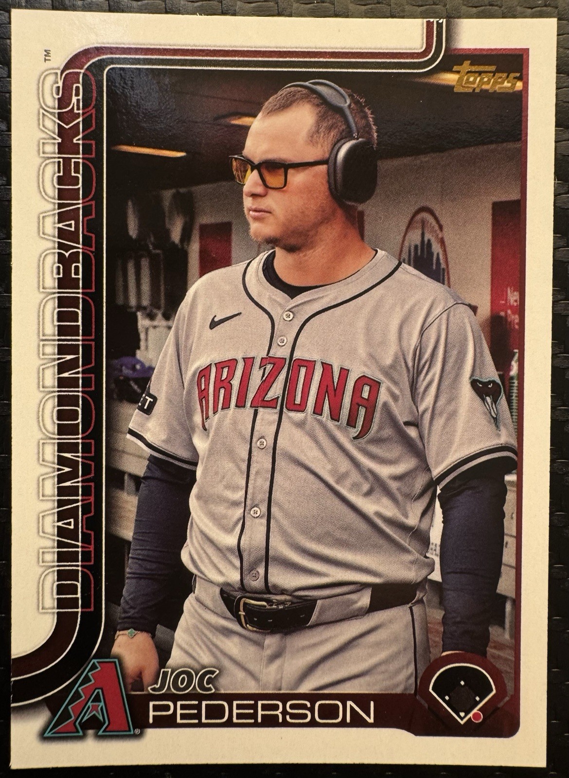 2025 Topps Series 1 - Joc Pederson #127 Golden Mirror Image Variation