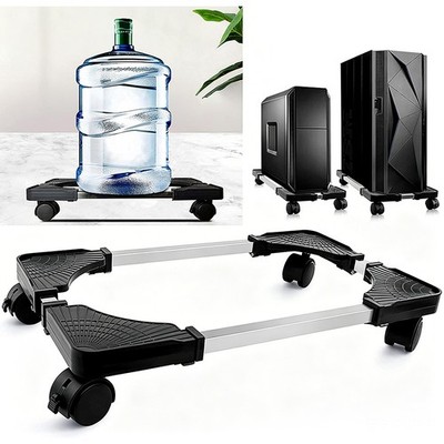 Profi Mobiler CPU Halter mit 4 Lenkrollen Computer Tower Ständer für Gaming-PC