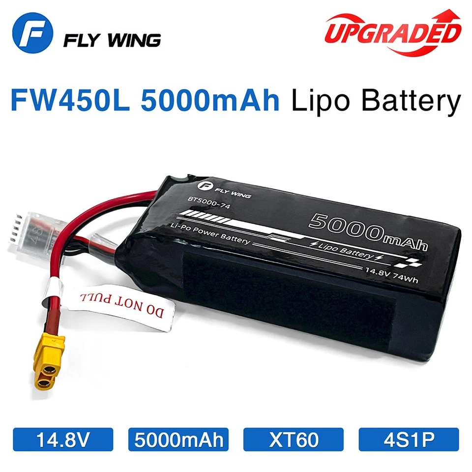 FLY WING  RC Helicopters 14.8V 5000mAh Lipo Battery For UH-1/ EC-135 / Bell-412 - Image 3 of 4