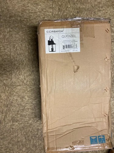 Quoizel CCR8410K Chancellor 1-Light Mystic Black Outdoor Wall Lantern Sconce - Picture 3 of 3