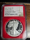 2021 W American Heraldic Eagle Congratulations Set! 999 Silver PF69 ULTRA CAMEO