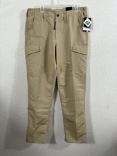 Propper Pants Womens 14U Khaki EdgeTec Tactical Ripstop Teflon Cargo Unhemmed