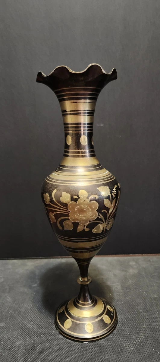 Vintage Brass Vase India Indiana Collectible Vases for sale | eBay