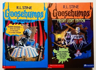 Goosebumps Monster Edition #1 + Fight Light Edition RARE Hardcover Book Lot of 2