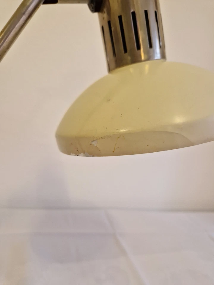 DDR Schreibtischlampe AKA Design Vintage Lampe Metall weiß Retro 70er 60er - Bild 3 von 4