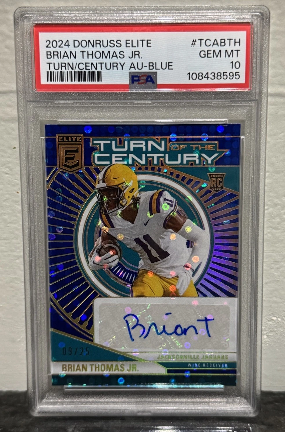 Brian Thomas Panini Donruss Elite Turn of the Century Autographs #TCABTH Blue