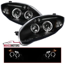 Black Halo Projector Headlights Fits 2006-2012 Mitsubishi Eclipse LED Left+Right