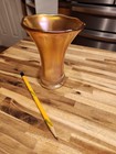 Vintage Translucent Carnival Glass 5.25" Iridescent Vase — photo 1