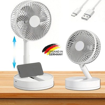 Tischventilator Akku Ventilator Kleiner Ventilator Fan Luftkühler Windmaschine